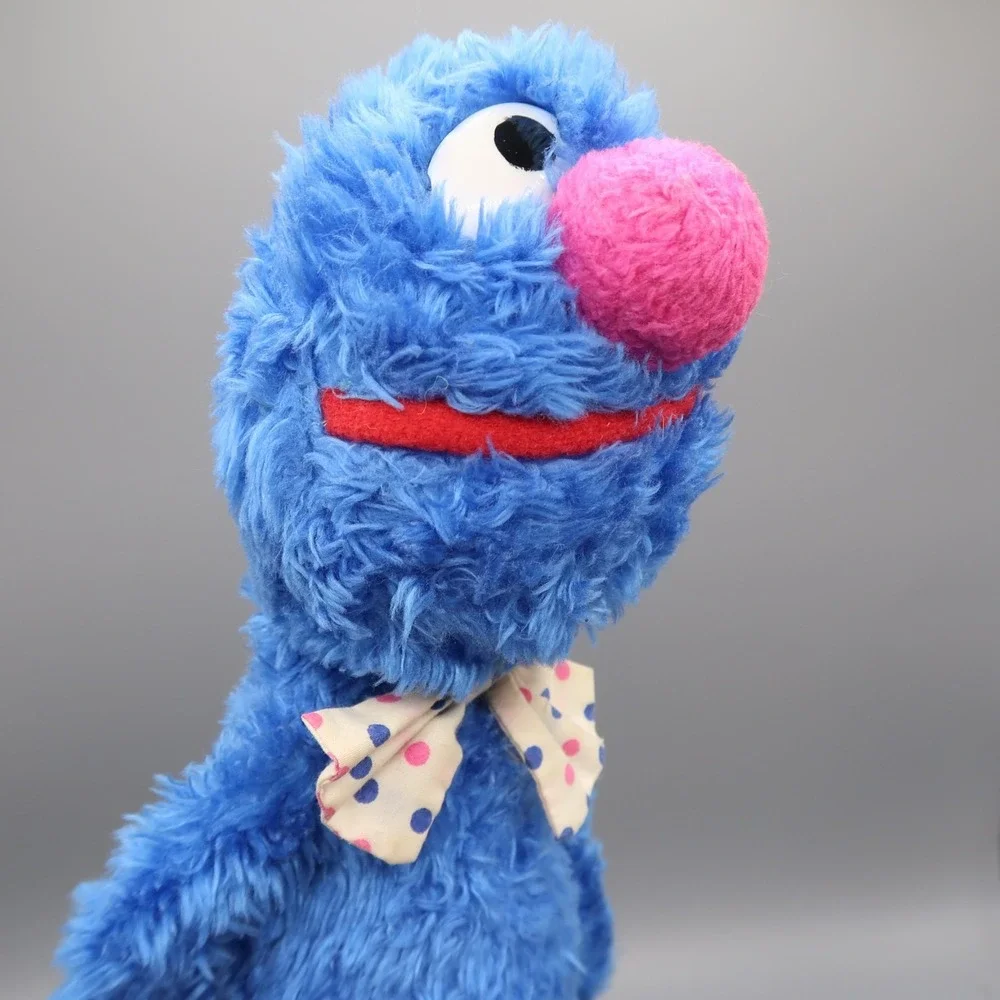 Vintage Applause Plush Stuffed Muppets Sesame street Grover Polka Dot Bow tie